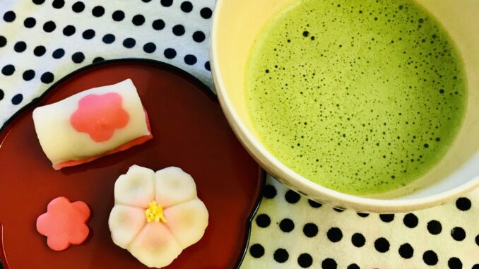 Traditional Japanese wagashi sweets