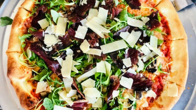Mediterranean pizza